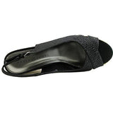 Dotti Open Toe Casual Platform Sandals, Black, Size 9.5