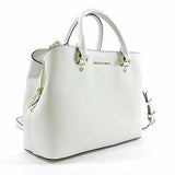 Michael Michael Kors Savannah Medium Satchel Optic White One Size