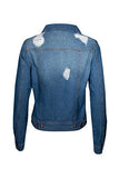 Button Down Long Sleeve Classic Outerwear Denim Jacket