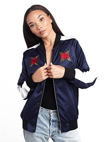 June Souvenir Jacket M Outerwear Lightweight Jackets Navy