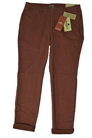 Washed Cropped Sunday Chino Pants With 27 Inseam Red Clay 16