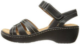 Clarks Delana Varro Dress Sandal Black Leather 8 M Us