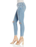 Verdugo Ankle Jeans W/ Raw Hem Cuff, Bella Destructed, 24