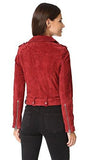 Blank Denim Moto Jacket Red My Mind Small