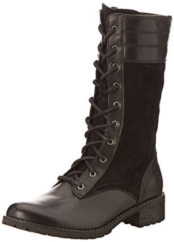 Bethel Heights Mid Zip Laceup Boot Black Eurovegsuede 9 M Us