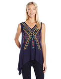 Rock 47 Sleeveless Tank Top, Navy, Large