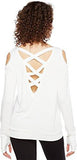 Recreation Bamboo Ls Cold Shoulder Top White L