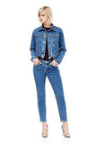 Hudson Garrison Cropped Denim Jacket Continuum W760Dko Cnuu Xs