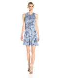 Karen Kane Tie Dye Halter Dress, Stripe, S