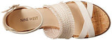 Nine West Vernell Leather Wedge Sandal Off White 95 M Us