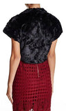Black Faux Fur Caplet Bolero Size Medium / Large