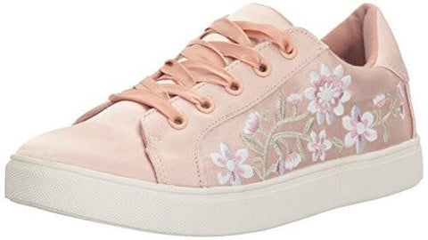 Betsey Johnson Darbi Fashion Sneaker, Blush Satin, 9 M Us