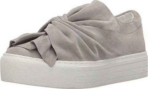 Kenneth Cole York Aaron Platform Twisted Bow Suede Fashion Sneaker Light Grey 7 M Us