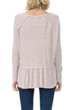 Free People Henley Thermal Long Sleeve Top