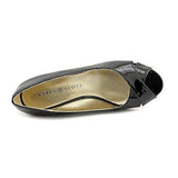 Friscco Peep Toe Classic Pumps, Black, Size 5.5