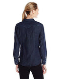 Tailored Classic Western Shirt, Vintage Dark 100% Cotton, Medium