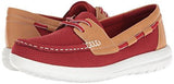 Jocolin Vista Boat Shoe Red Perforated Microfiber 8 M Us