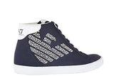 Shoes High Top Trainers Sneakers Pride Canvas Strass Blu Us Size 6 288051 7P299 06935