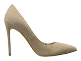 Trix Nude Kid Suede/Baby Calf High Heels