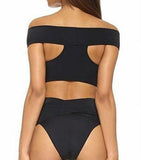 M2Mo Summer Off Shoulder High Waist 2 Piece Suit Two Us M
