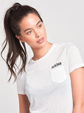 Overturn Cropped Pocket Tee White L Tops Tees White