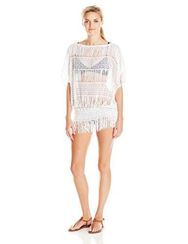 French Lace Tunic Cover Up White Small