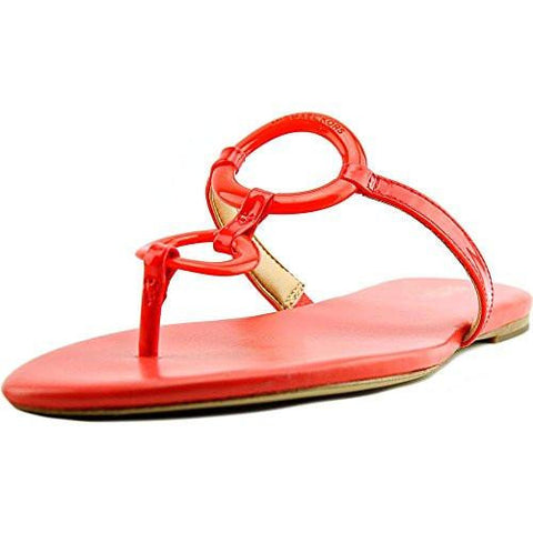 Michael Michael Kors Claudia Flat Sandal Coral Reef Patent Sandal 7 M