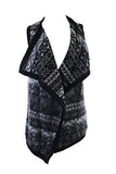 Wool Blend Drapey Sweater Vest Gray M