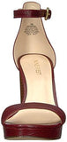 Nine West Dempsey Leather Sandal Oxblood 8 Medium Us
