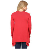Paneled Handkerchief Top Brick Shirt