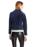 Leather Jacket Navy S