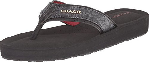 Judy Sig C Blackdenimblack Flip Flop Thong Sandals 65 Bm Us