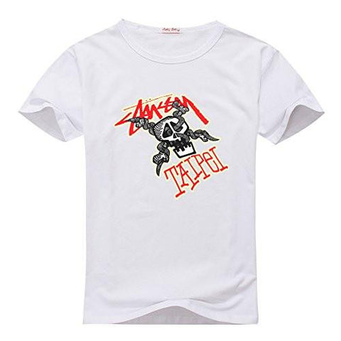Stussy Customized For Printed Short Sve Tee Tshirt Xxlarge White