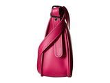 Gloveton Leather Saddle Bag Dkcerise Cross Body