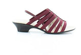Estevee Open Toe Casual Slingback Sandals, Red, Size 5.5
