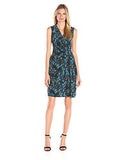Drape Twist Dress, Fontaine Blue, Medium