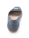 Giani Bernini Jileese Square Toe Slide Flats Midnight Navy Size 8
