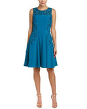 S ALine Dress, 0, Blue