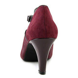 Nadda Peep Toe Ankle Strap Classic Pumps, Purple, Size 6.5
