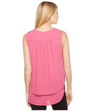DrapeFront Layered Top, Pink, Xl