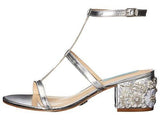 Blue By SbLissa Dress Sandal, Silver/Metallic, 8 M Us