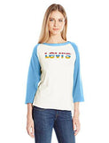 The Graphic Raglan Top, Rainbow S Marshmallow, Medium