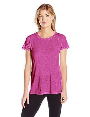 Calvin Klein Performance Epic Knit Shortsleeve Tee With Insert Shoulder Seam Pink Berry M