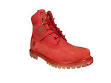 Ca148Z Premium 6In Boot Color: Red Nubuck W Watercolor Outsole Size: 9 W Us