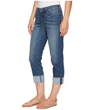 Dayla Capri Jeans With Frayed Hem In Cool Embrace Denim, Zimbali, 10