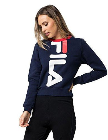 Fila Mona Crop Sweatshirt Navy Medium