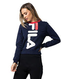 Fila Mona Crop Sweatshirt Navy Medium
