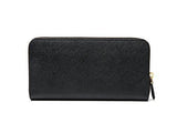 Wiberlux Prada Embellished Robot Detail Ziparound Real Leather Long Wallet One Size Black