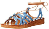 Seaashor Wedge Sandal Denim Suede 8 M Us