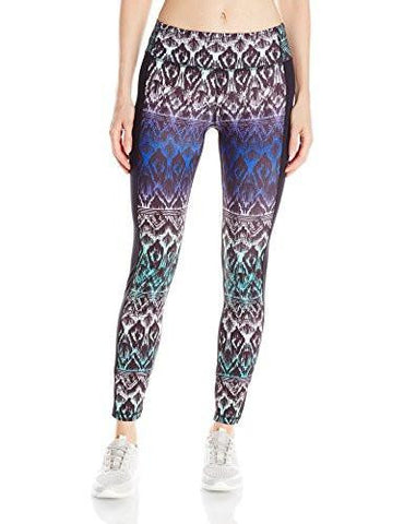 Active Long Pant Print Black Contrast, East Indies, Large